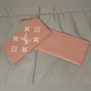 SOLD Louis Vuitton Rose Trianon / Cream Pochette Felicie Pouch Inserts NEW!!